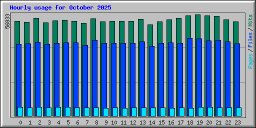 Hourly usage for October 2025